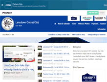 Tablet Screenshot of lansdowncricketclub.co.uk